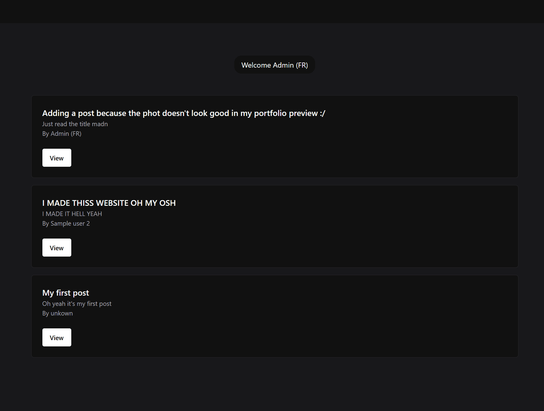 project-photo-Blogging Website